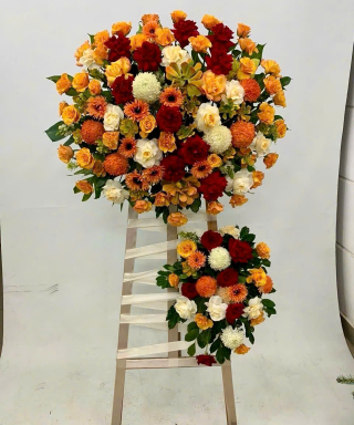 Tràng hoa tươi MS09
