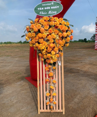 Tràng hoa tươi MS22