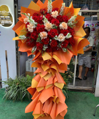 Tràng hoa tươi MS23