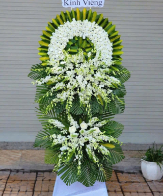 Tràng hoa tươi MS16