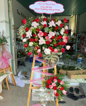 Tràng hoa tươi MS12