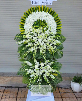 Tràng hoa tươi MS16